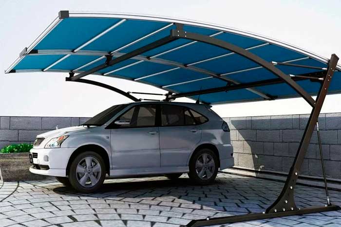 Крыша для навеса автомобиля